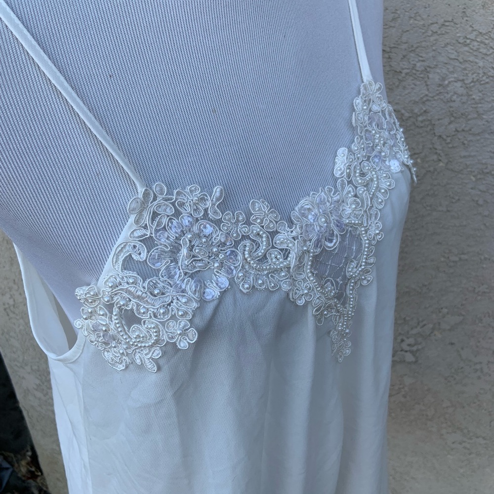 VGUC Alexandra Nicole White Short Slip - Size L - Picture 6 of 6